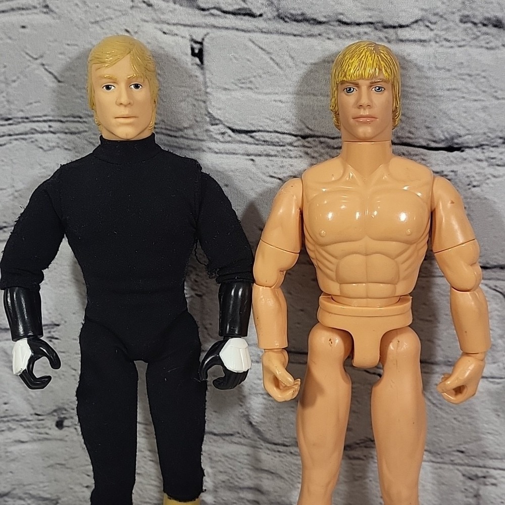Vintage 90s Kenner Luke Skywalker 12" Action Figures Lot Of 2 Star Wars Flaw